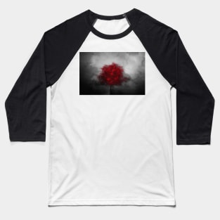 Red Maple Against A Dark Sky Baseball T-Shirt